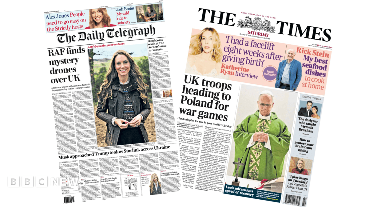 Press Review: Mysterious Drones over Britain, Exercises in Poland and Police Apologies