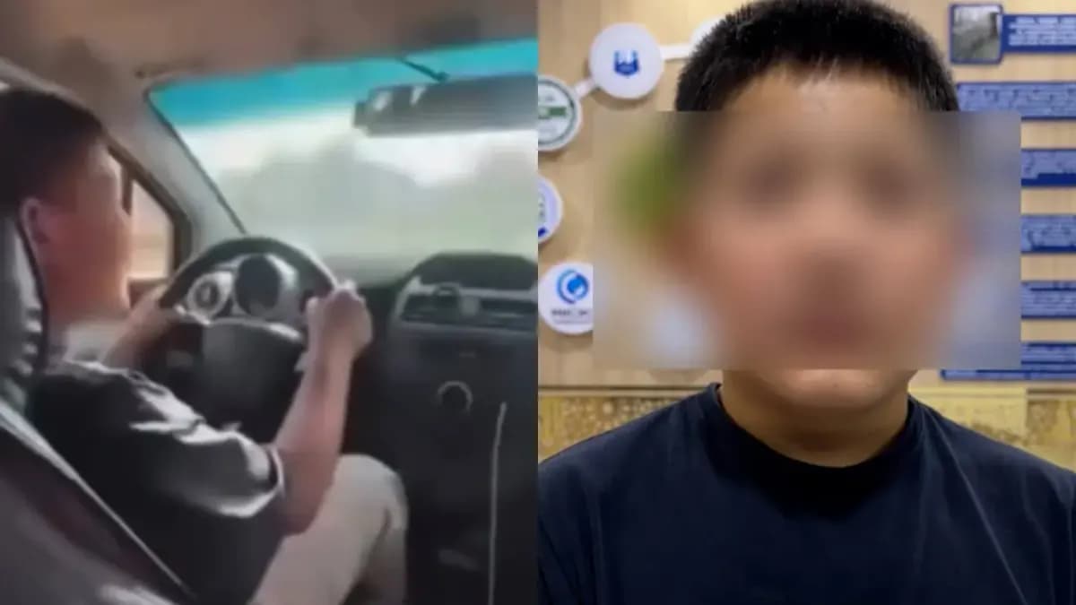 In Surkhandarya Region a Fifth-Grader Drove a Neighbor's Car — Road Safety Department Held a Preventive Talk