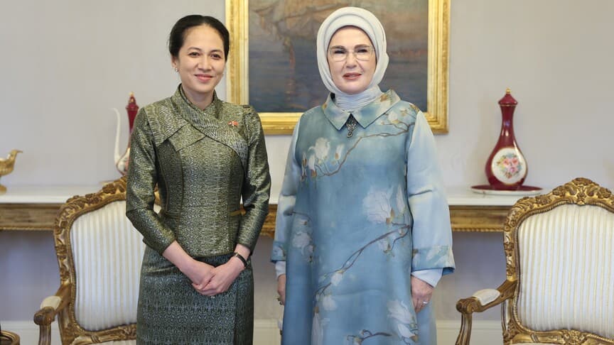 Kambodja bosh vazirining rafiqasi Emine Erdog‘on bilan uchrashuvda Istanbulda «Global nol chiqindi» deklaratsiyasini imzoladi