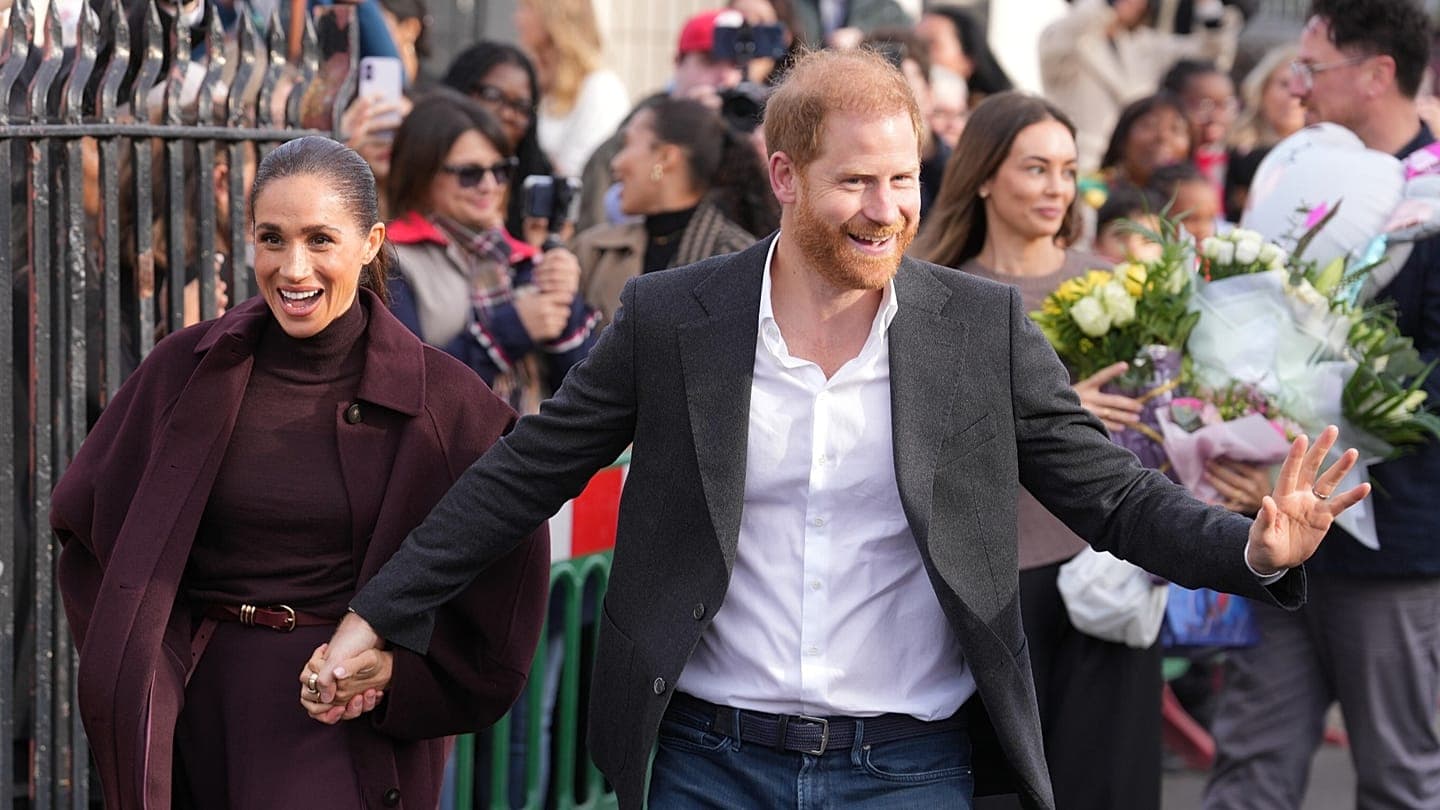 Harry and Meghan make first joint visit to Nottingham since returning to the UK