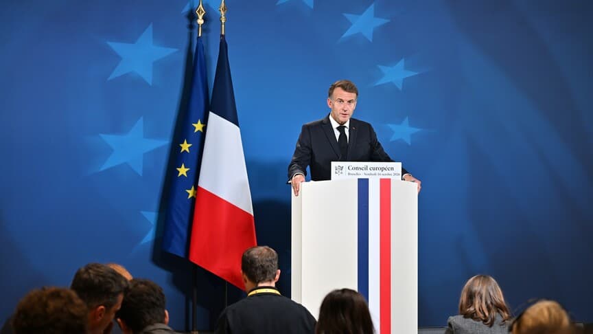 Macron called the US-Russia diesel deal a 'negative signal' and urged the EU to seek new sources of budget revenue