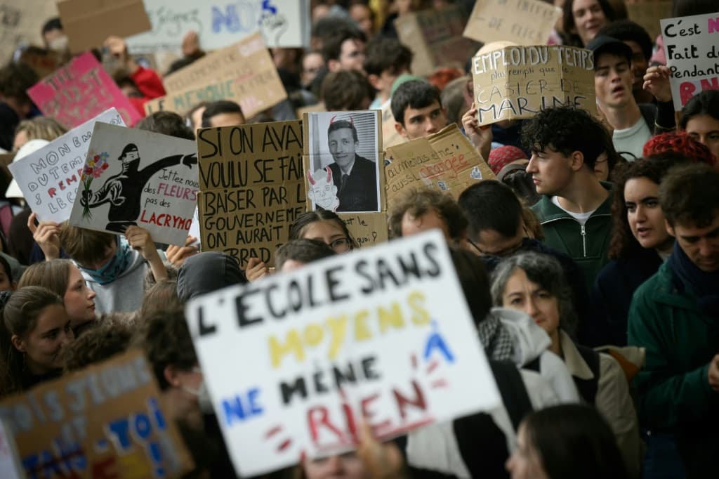 French high school student protests: figures and facts about the school crisis