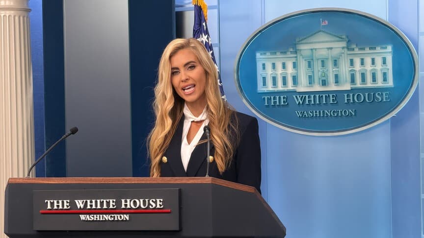 Outgoing White House Press Secretary Karoline...