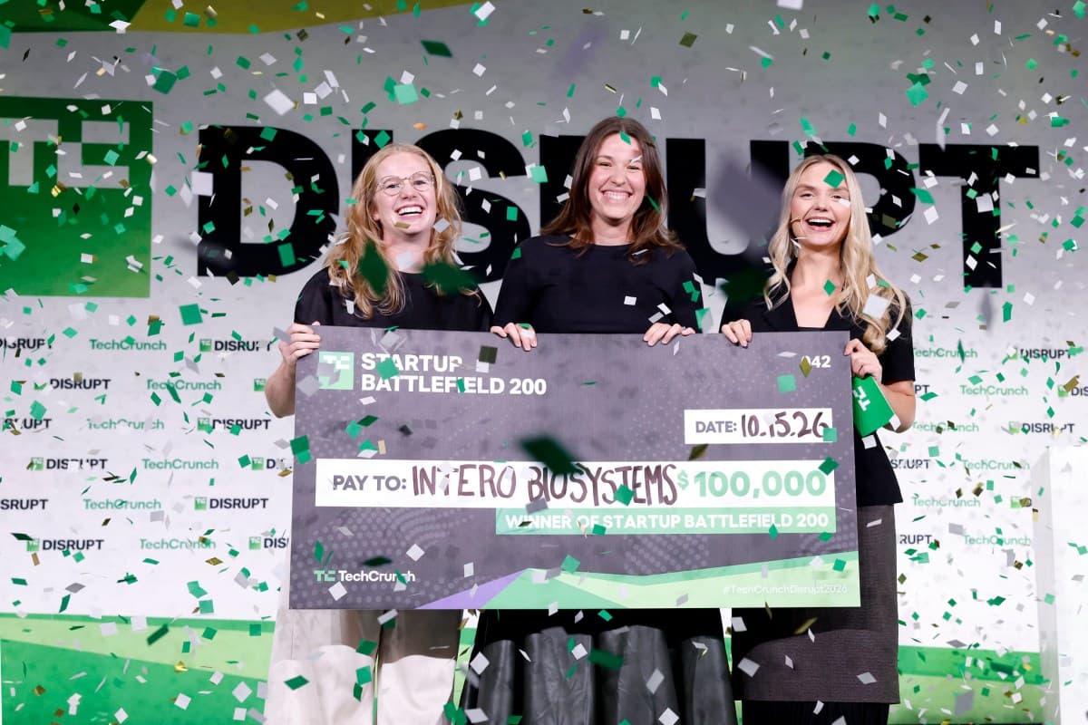 Победителем Startup Battlefield на TechCrunch Disrupt 2026 стала Intero Biosystems