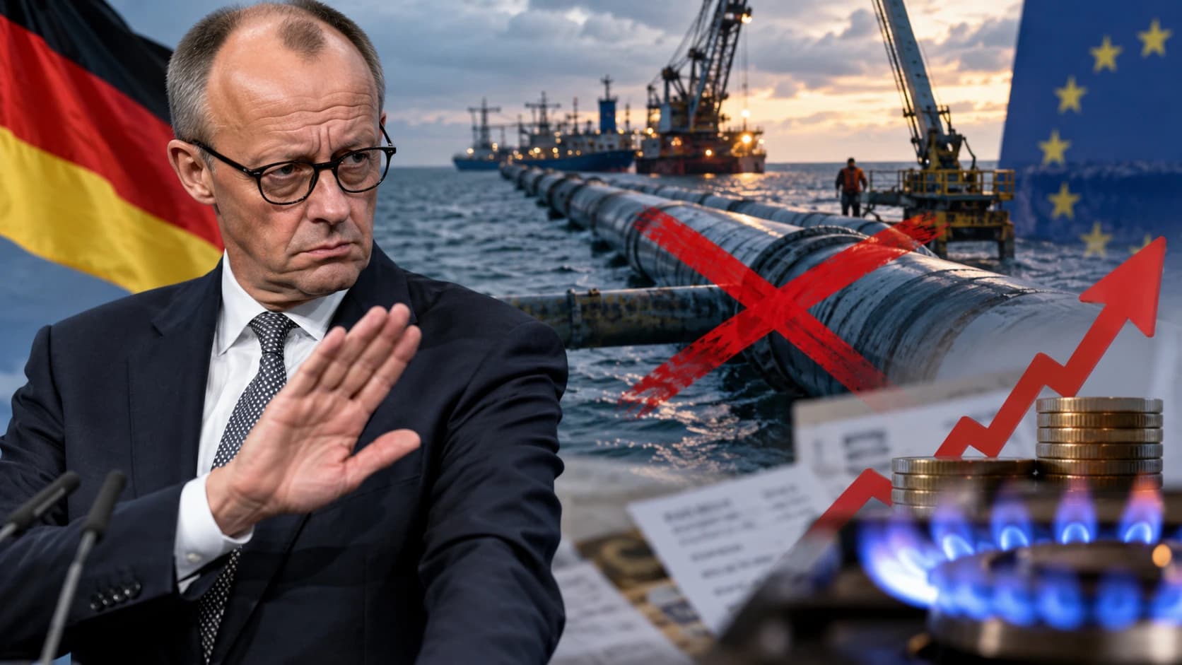 Lavrov mocked Merz's refusal to restore Nord Stream and said the US wants to resell Russian gas to Europe