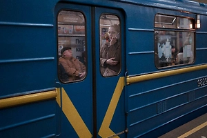 The metro in Kyiv has stopped