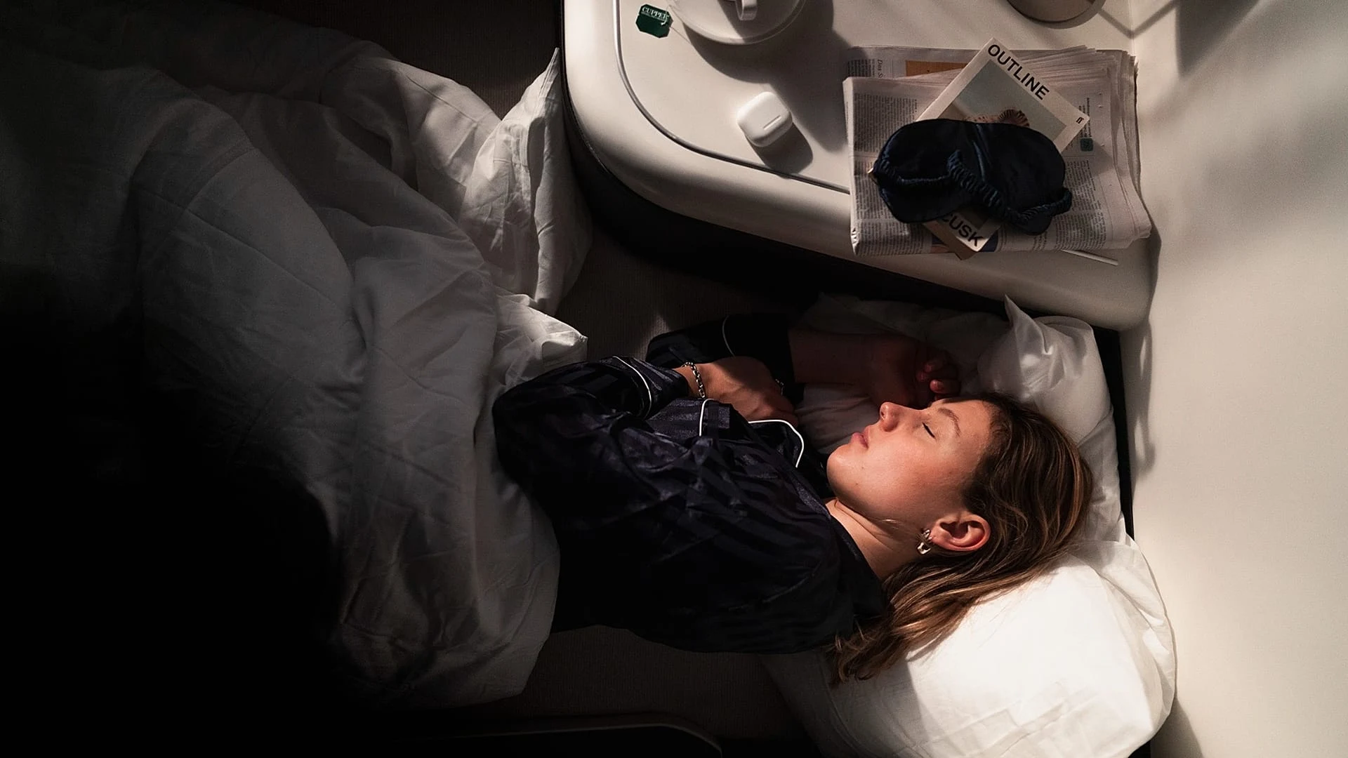 The Nox Suites seat unfolds into a lounge position 