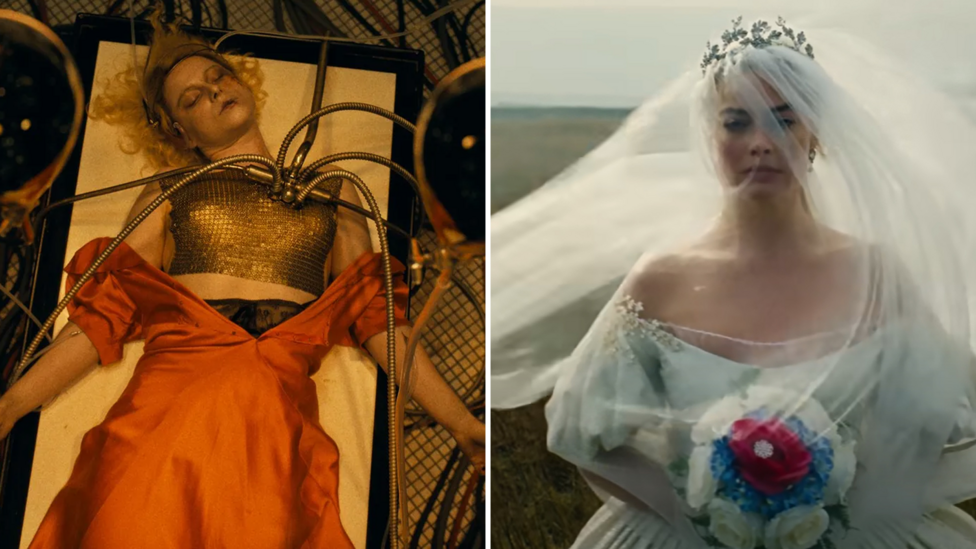 Jessie Buckley in The Bridge! Margot Robbie in Wuthering Heights
