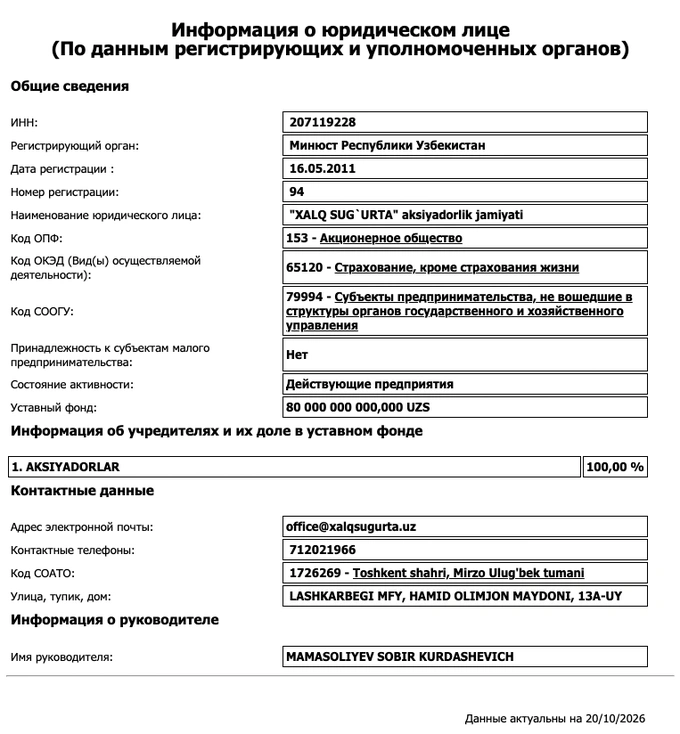 xalq sugurta, ауга, Народный банк, приватизация