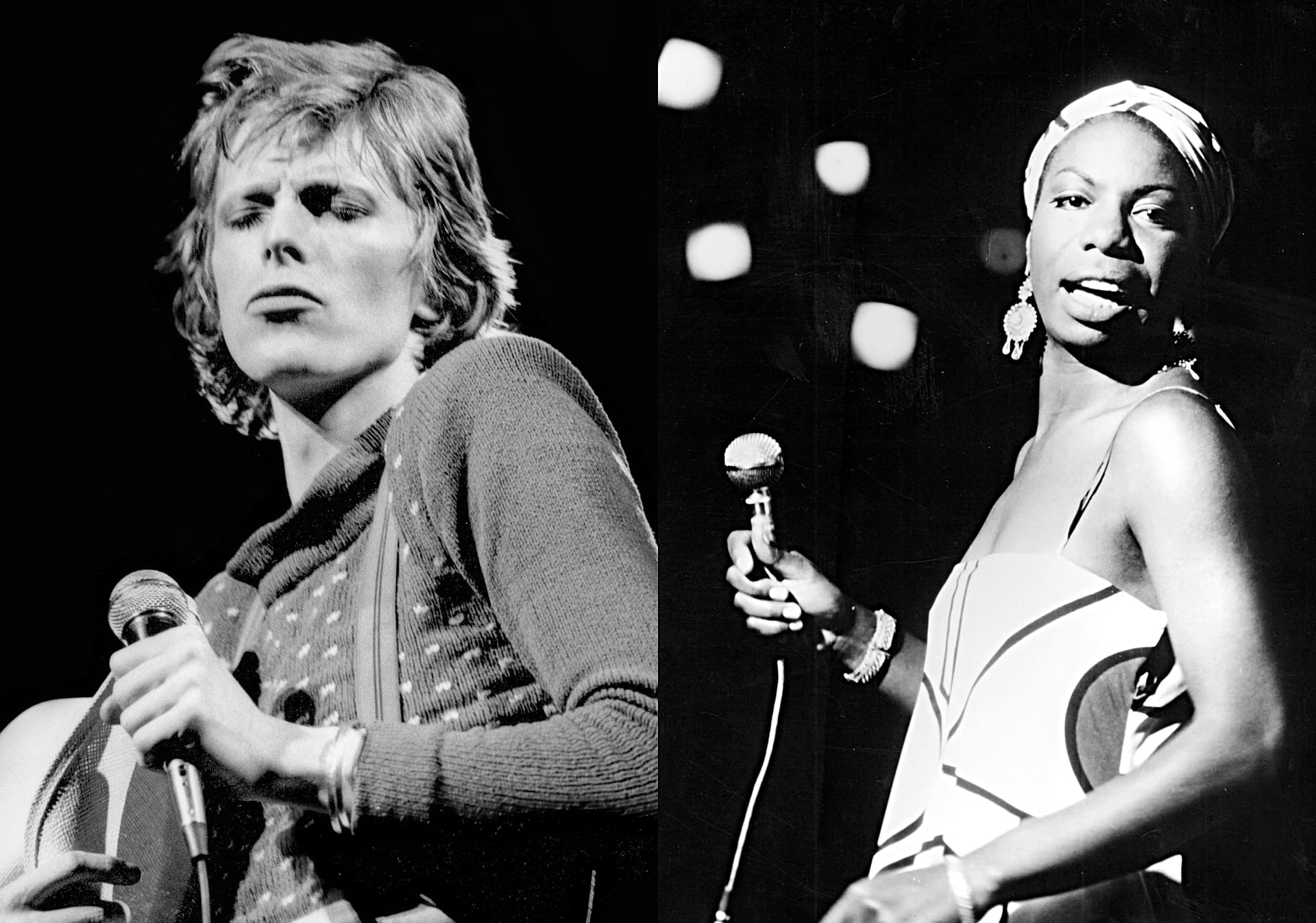 David Bowie and Nina Simone