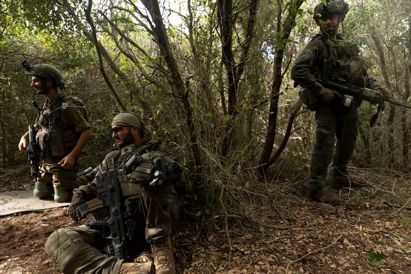 Israeli soldiers in southern Lebanon in 2024. Getty