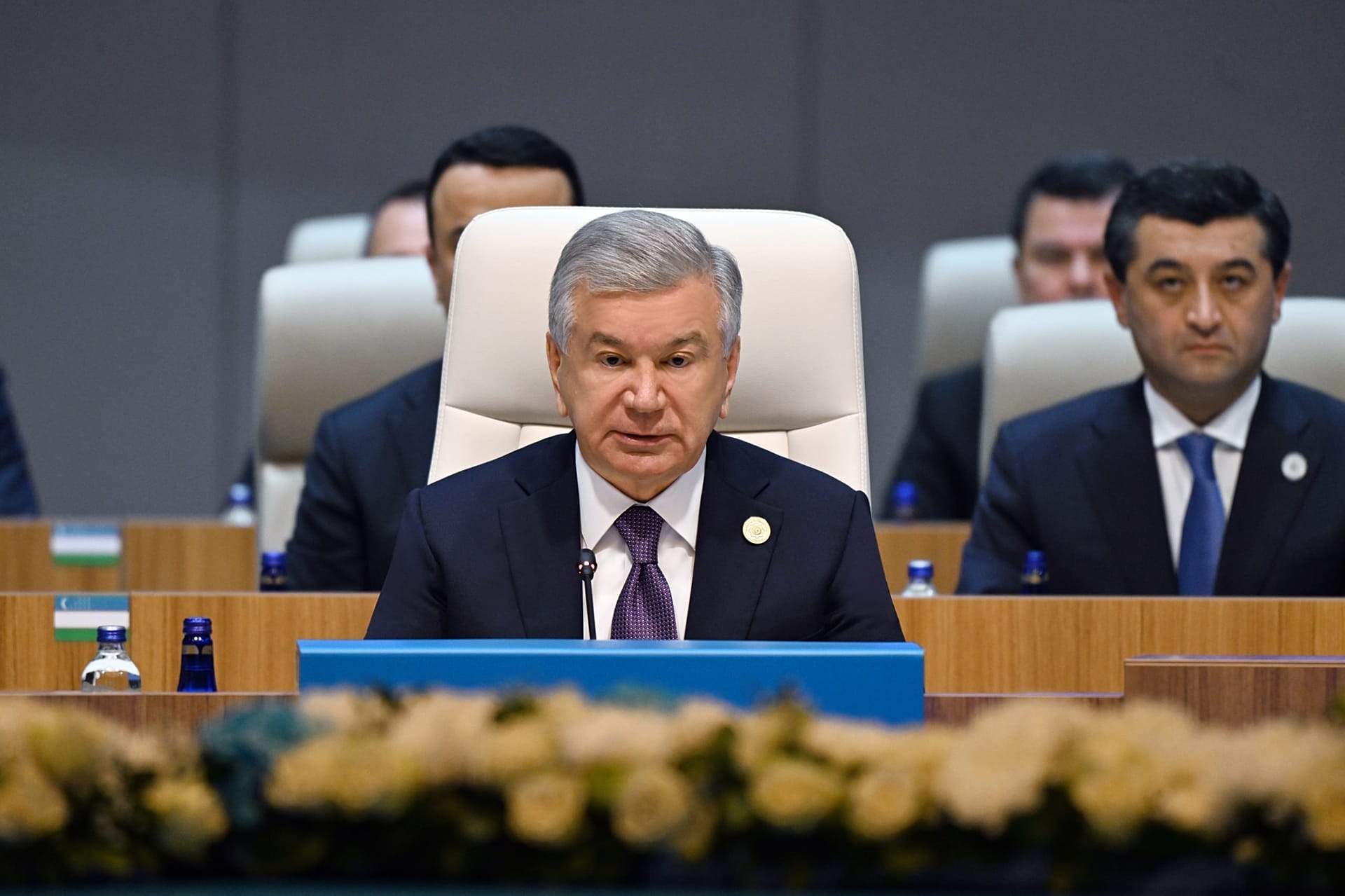 Uzbek President delivers his address to the Summit participants