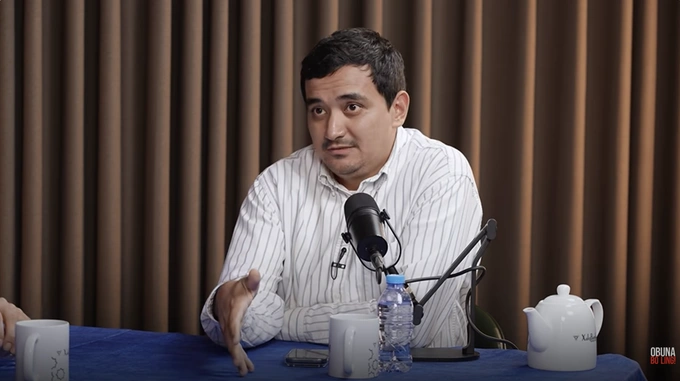 Muhrim A’zamxo‘jayev. Screenshot: “Lolazor” podcast