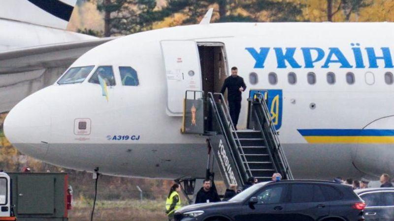 Ukraine's President Volodymyr Zelenskiy arrives at Oslo Airport, Gardermoen, Norway October 20, 2026