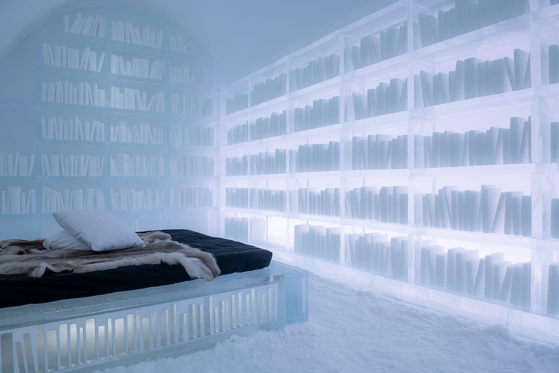 An art suite at ICEHOTEL