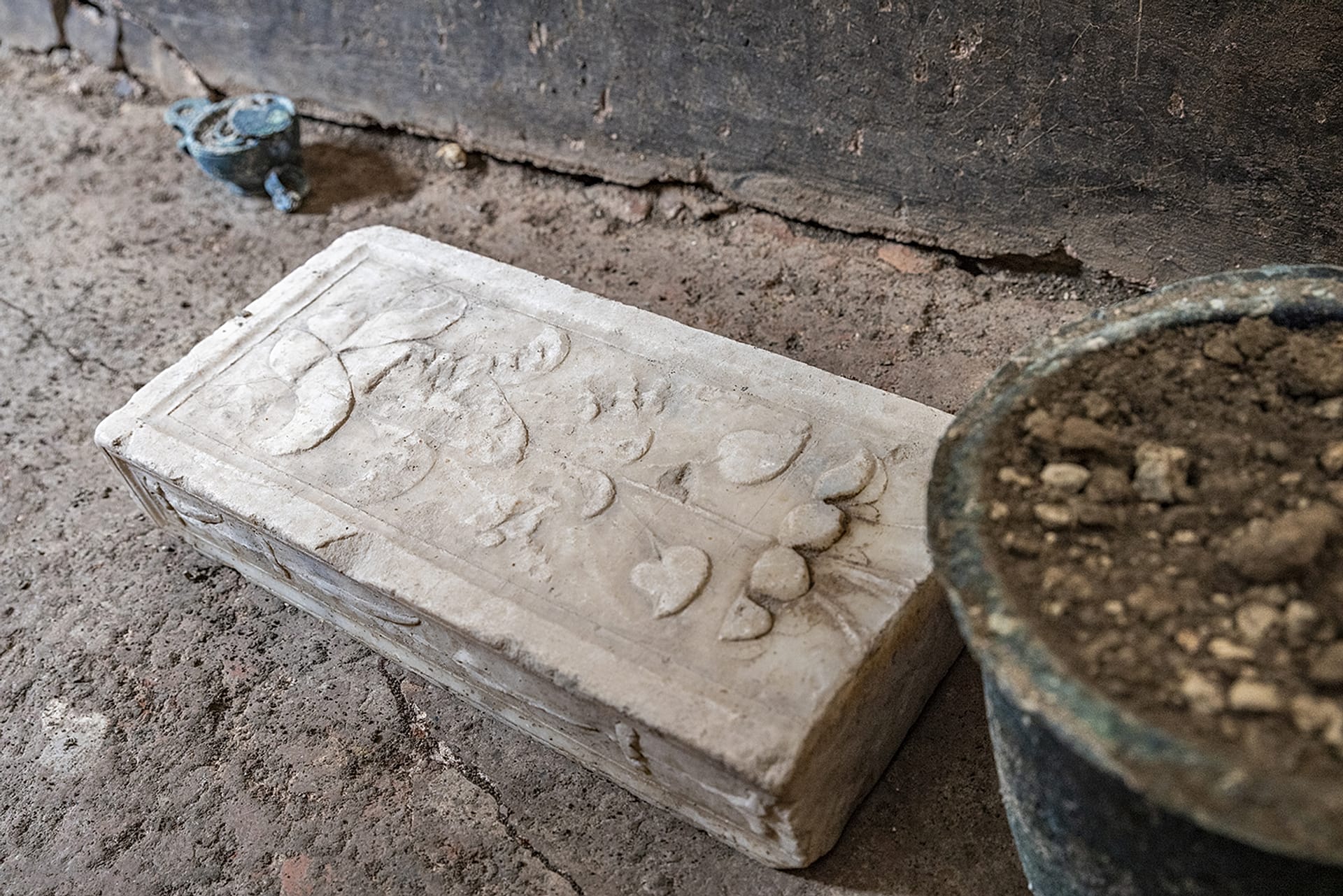 Marble pilaster - Pompeii Archaeological Park