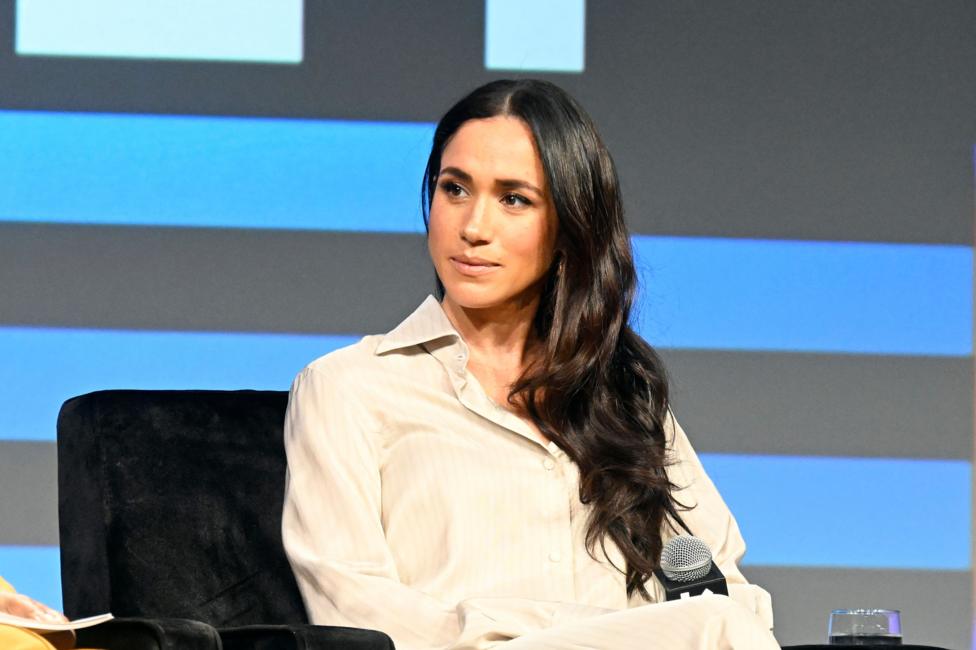 Meghan, Duchess of Sussex speaks onstage during the Breaking Barriers, Shaping Narratives