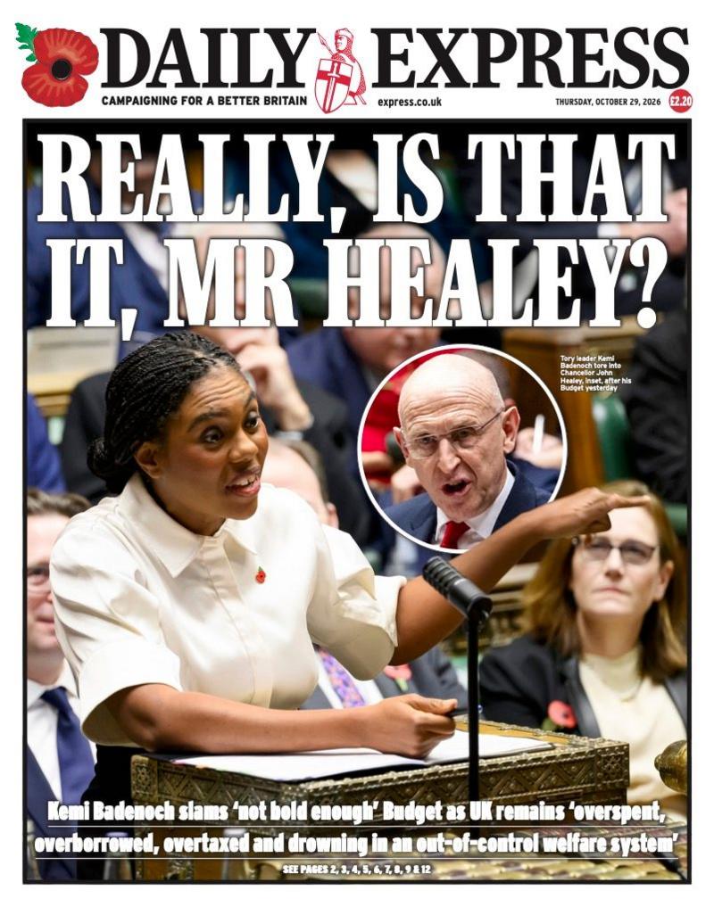 Daily Express gazetasi birinchi sahifasidagi sarlavha: «Rostdanami, shu tamommi, janob Hilay?»