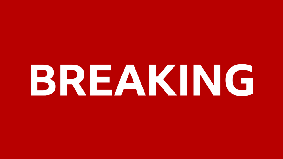 Red breaking news banner