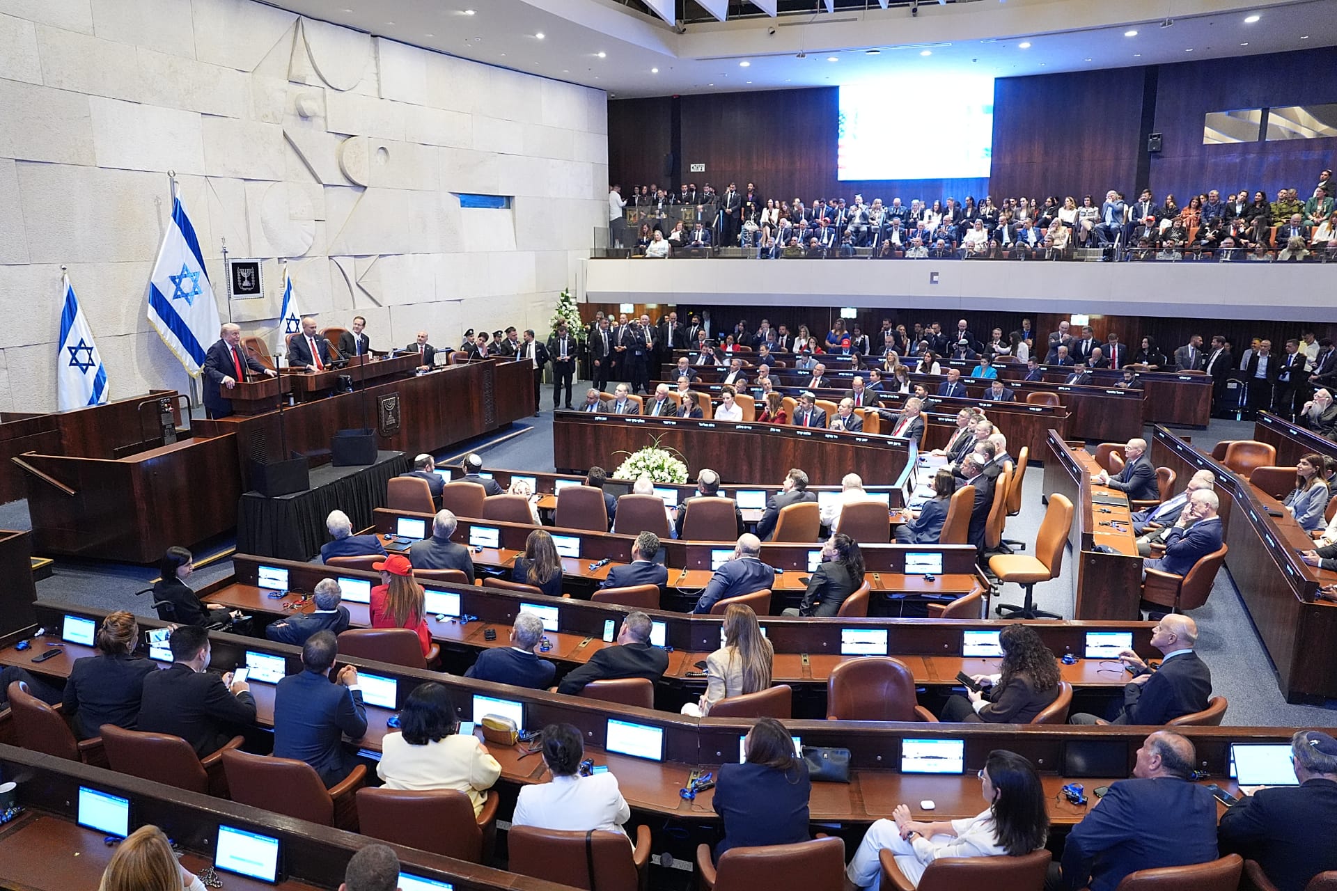 Netanyahu's party, Likud, currently holds 32 seats in the Knesset. 13 October, 2025.