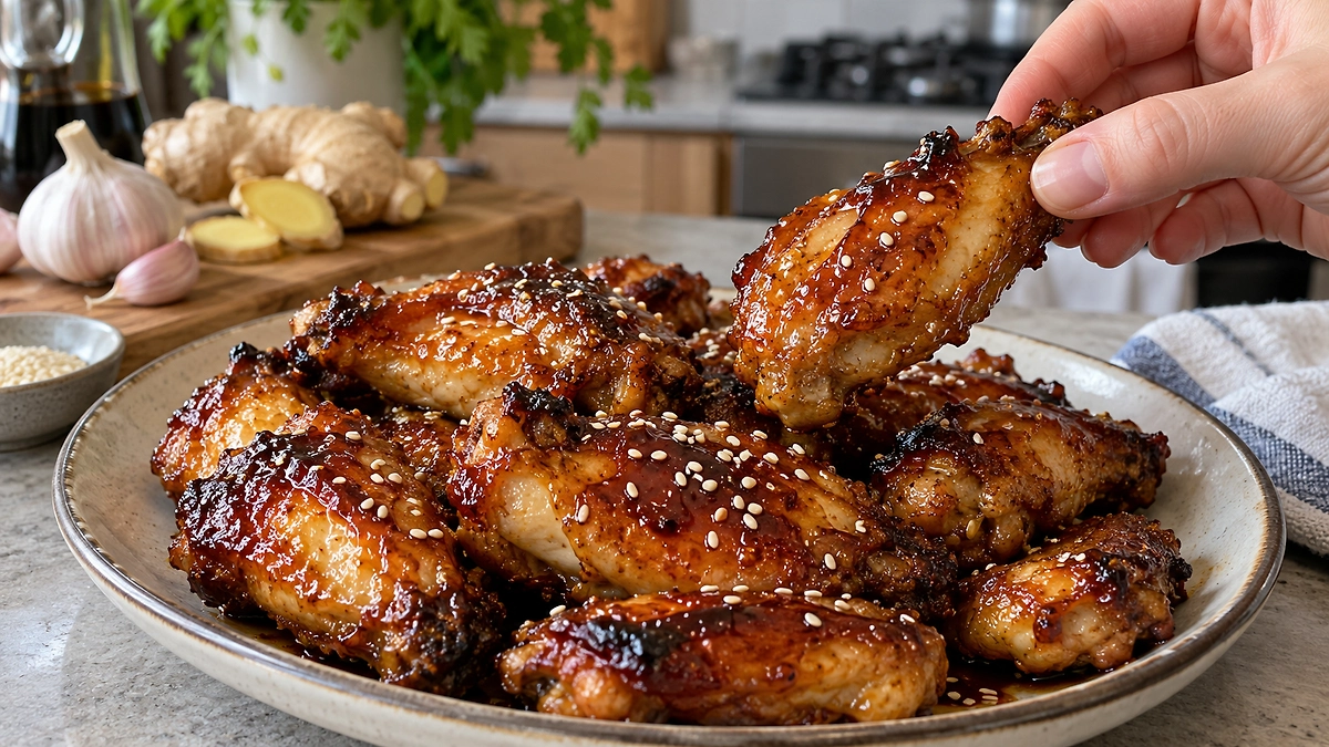 Chicken wings in honey-soy sauce baked in the oven. Photo © AI illustration: created by the Life.ru editorial team using ChatGPT (OpenAI)