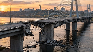 Kyiv authorities urged Ukrainians not to publish photos of bridge damage
