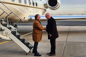Witkoff's motorcade was caught on video on the way to talks with Putin
