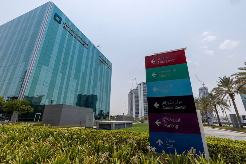 Cleveland Clinic Abu Dhabi dolzarb sog‘liq muammolarini hal etish bo‘yicha sa’y-harakatlarga yordam bermoqda. Antonie Robertson / The National