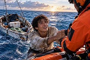 Missing man found in a boat with his dead brother after 41 days adrift in the Pacific Ocean