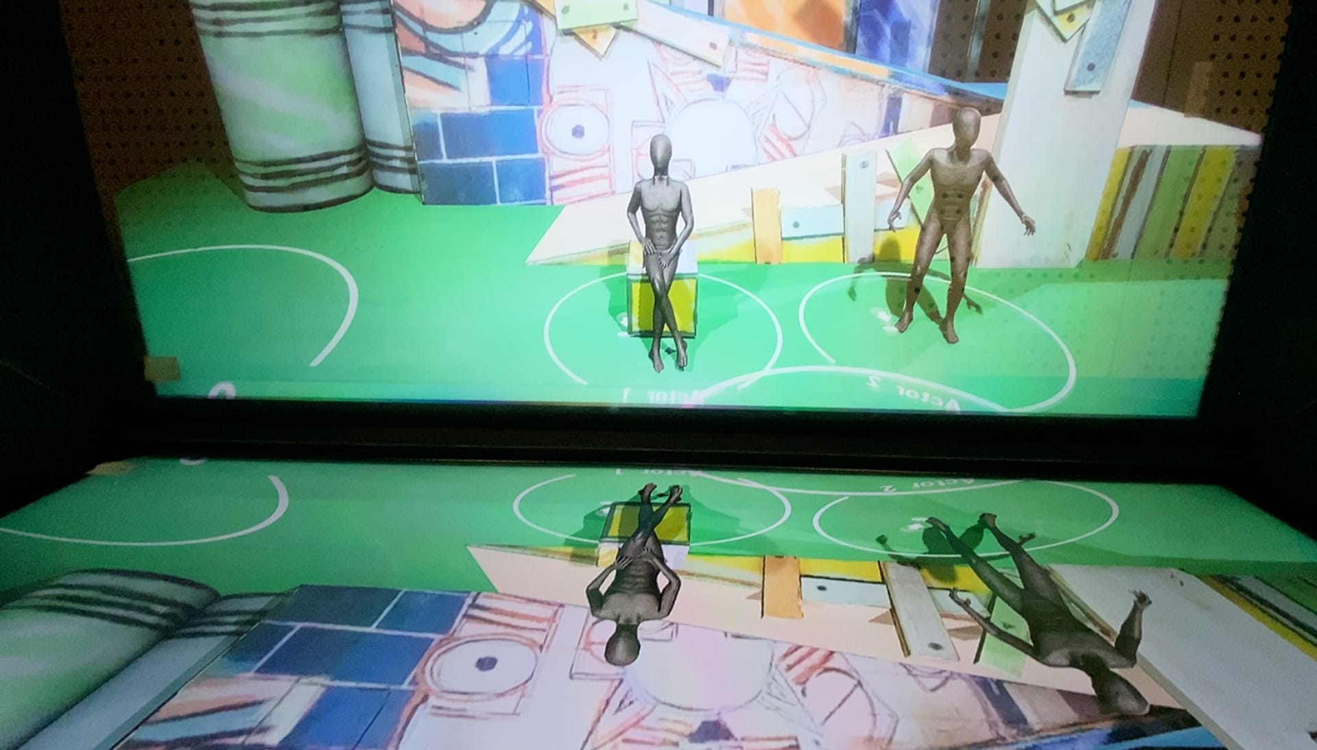 Avatar theatre actors developed by game programmers, which users can make show emotional states