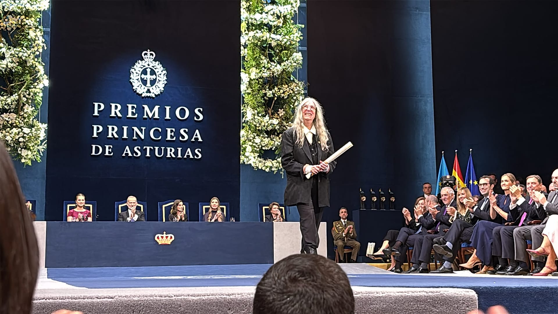 Patti Smith, singer and Princess of Asturias Award for the Arts winner.