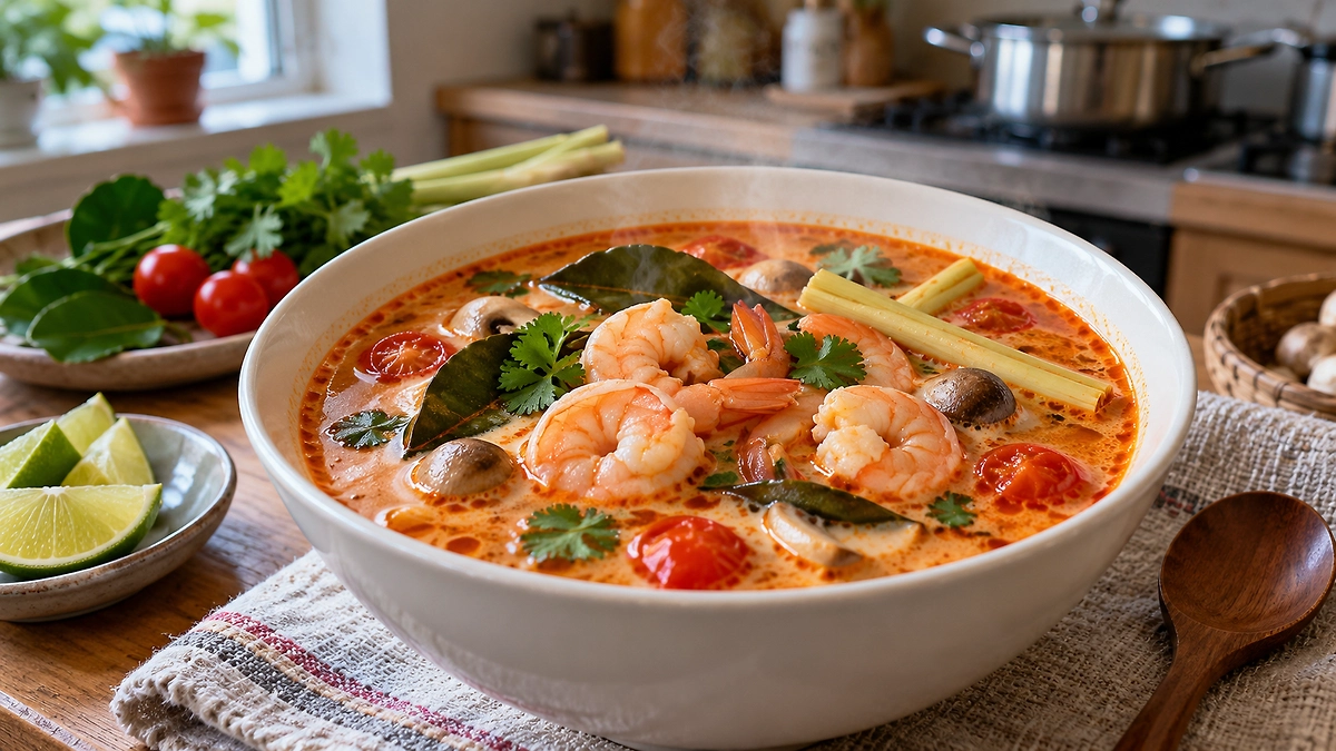 Thai tom yum soup at home. Photo © AI illustration: created by the Life.ru editorial team using ChatGPT (OpenAI)