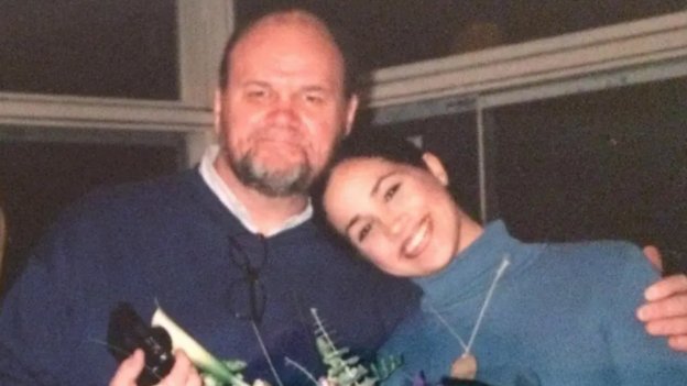 Undated image shows Thomas Markle with Meghan Markle