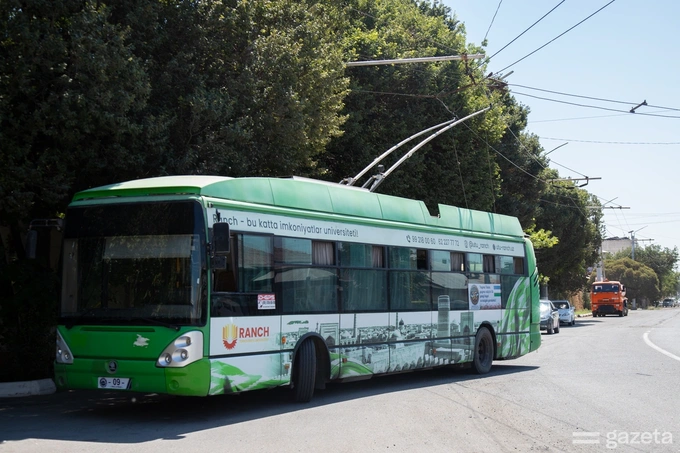 Ayni vaqtda ishlatilayotgan trolleybuslardan biri.