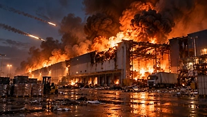 Mudofaa vazirligi: RF Qurolli Kuchlari Xmelnitskiydagi «Epicentr» logistika markaziga zarba berdi