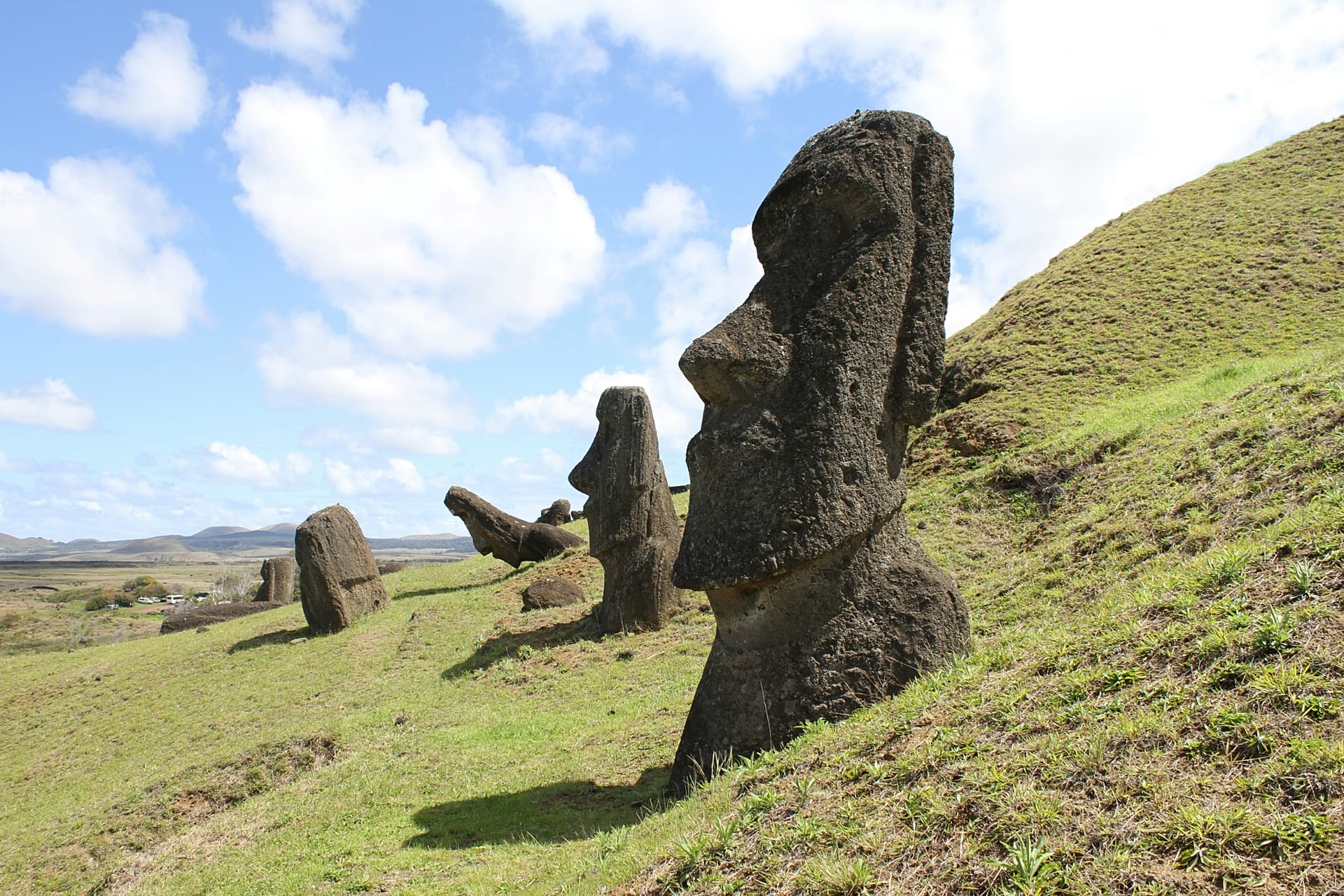 Chile's Easter Island is home to at least 1,000 giant moai statues