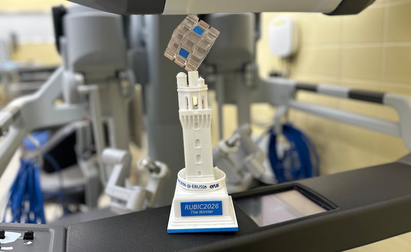 The Robotic Urology Breakthrough Innovation Challenge award. Photo: MBZUAI