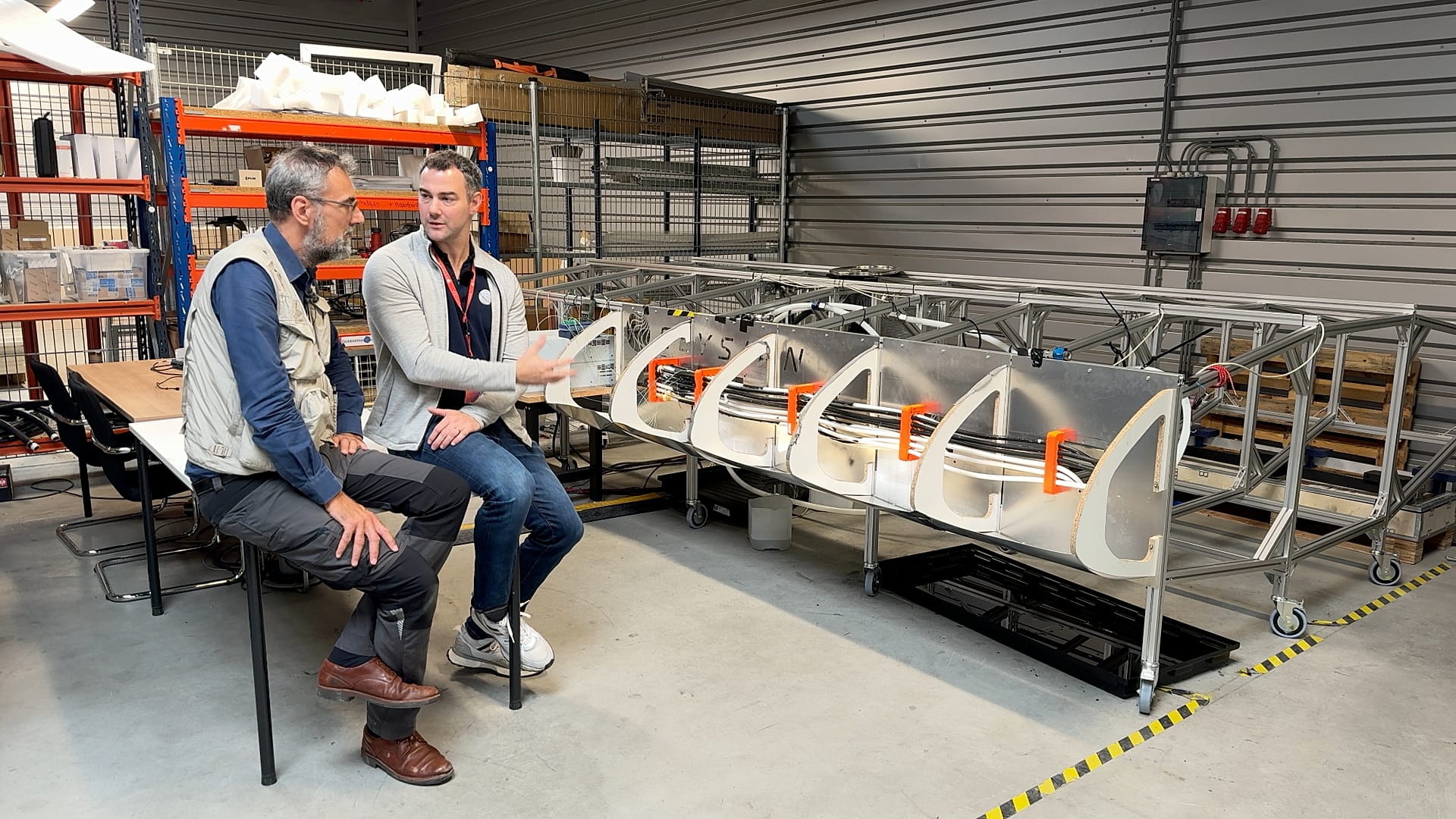 In the workshop of the Dutch start-up Elysian Aircraft: the wings will be fully packed with batteries.