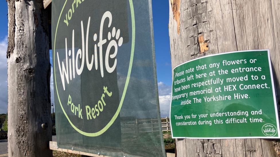 A general view of the entrance to Yorkshire Wildlife Park.