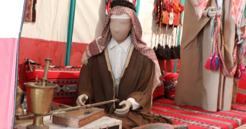 A Bedouin tent is recreated at Casa de los Arabes. Ahmed Issawy / The National