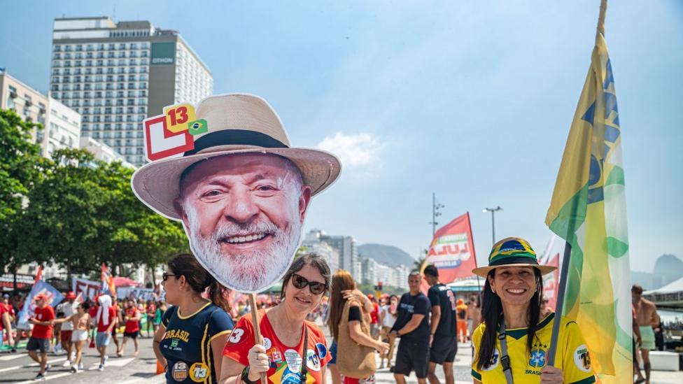 Lula supporters in Rio