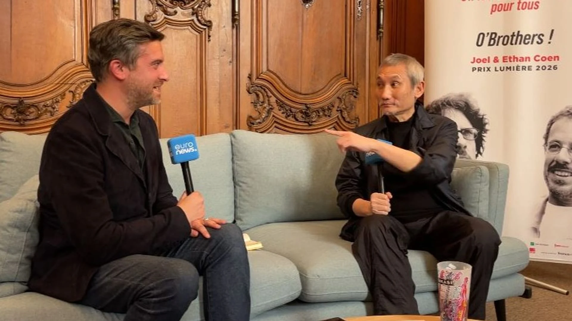 Tsui Hark with Euronews Culture's David Mouriquand