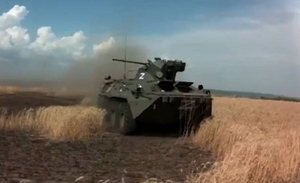 A Russian BTR left the American M113 no chance in a duel