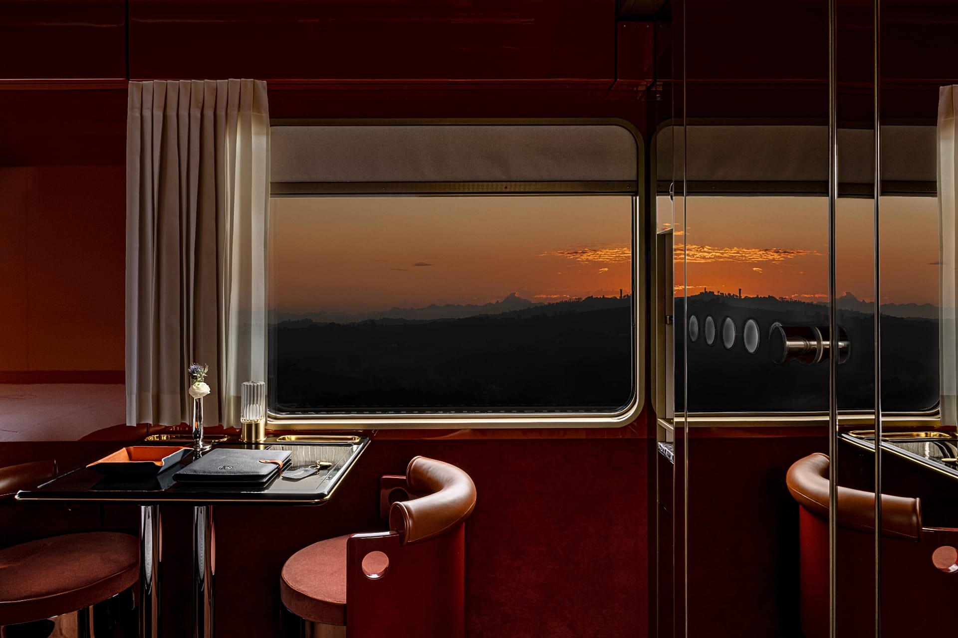 Onboard a La Dolce Vita Orient Express train