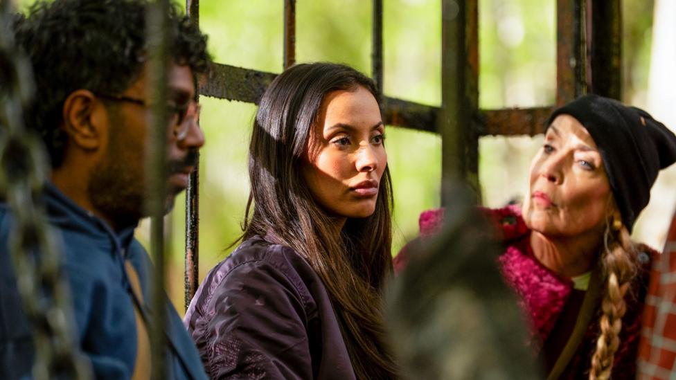 A still from Celebrity Traitors series two