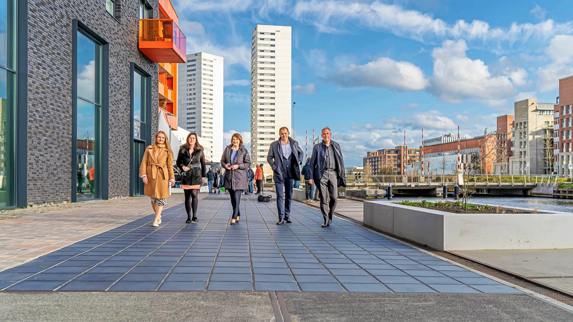 A public pathway in the Netherlands made out of solar panels.