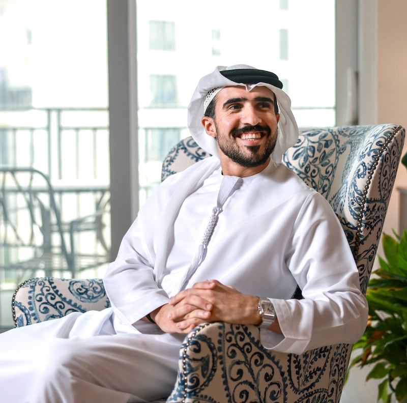 BAA fuqarosi Malik Al Shehhi gapirayotganda baqilash uchun uzr so‘rardi, dedi u. Victor Besa / The National
