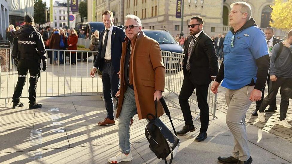 White House Special Envoy Steve Witkoff arrives at the Grand Hotel at Oslo on October 20, 2026 ahead of Ukraine talks