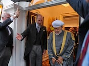 Unusual case of Oman's Sultan Haitham beginning UK state visit from his front door