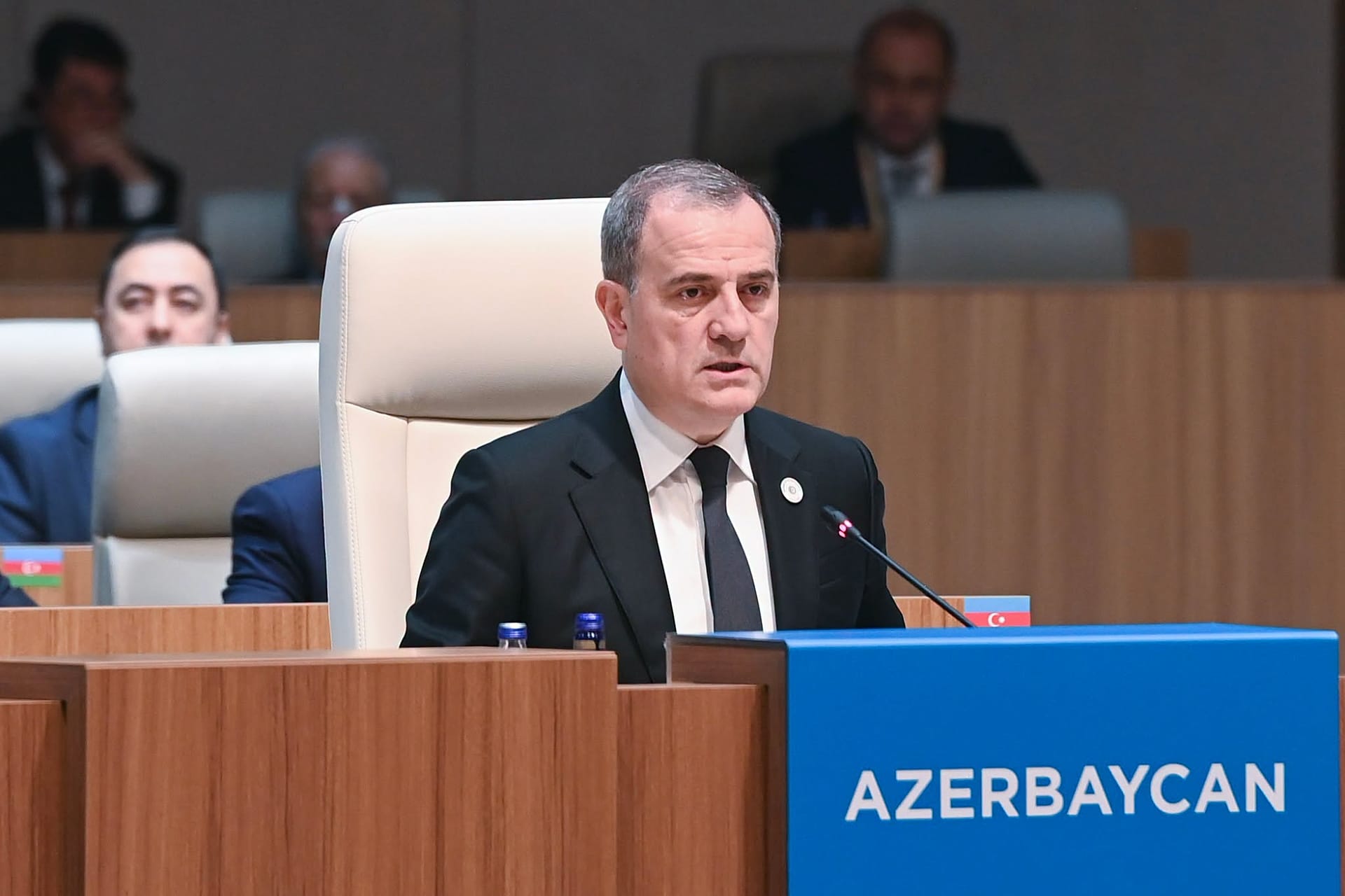 Jeyhun Bayramov at the organisation's 13th summit